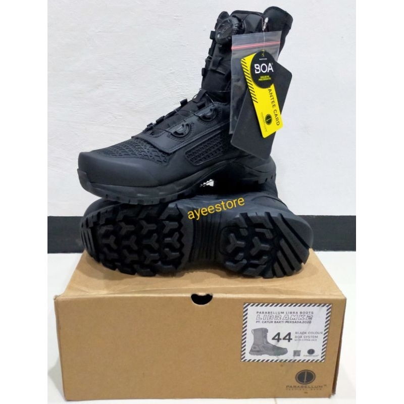 sepatu pdl boa mk2 original asli jatah pembagian tni / boa parabellum / sepatu pdl tali putar