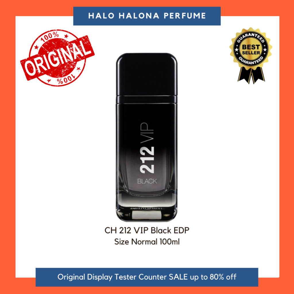 CH 212 VIP Black EDP Non Box Parfum Original Authentic