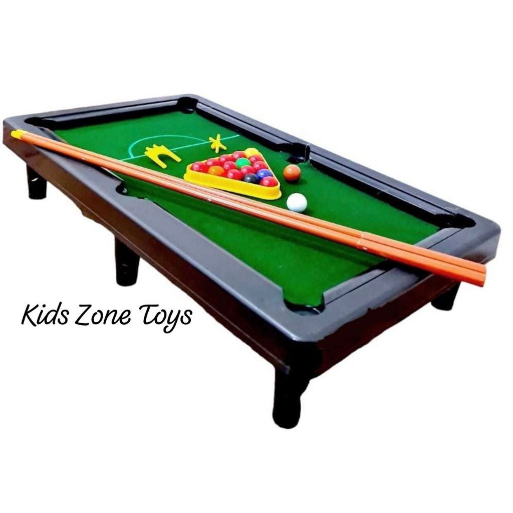 Mainan Billiard Deluxe Snooker Pool Table Set Bola SodokJumbo 2 Stik