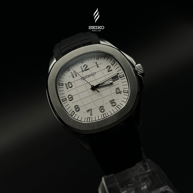 Seiko Aquanaut Mod White Dial NH35 Automatic Sapphire 40mm