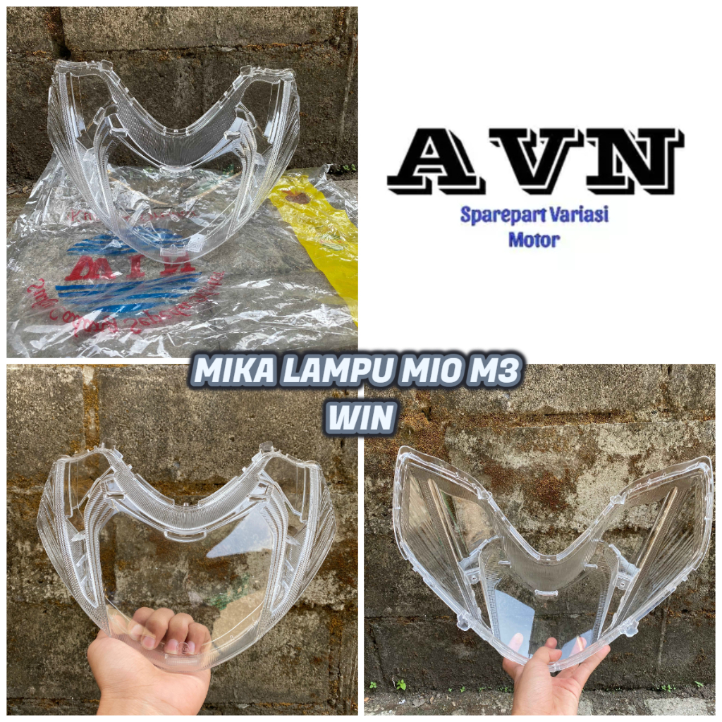 MIKA LAMPU DEPAN MIO M3 MIO 125 MERK WIN // MIKA KACA LAMPU DEPAN REFLEKTOR MIO M3 MIO Z 125
