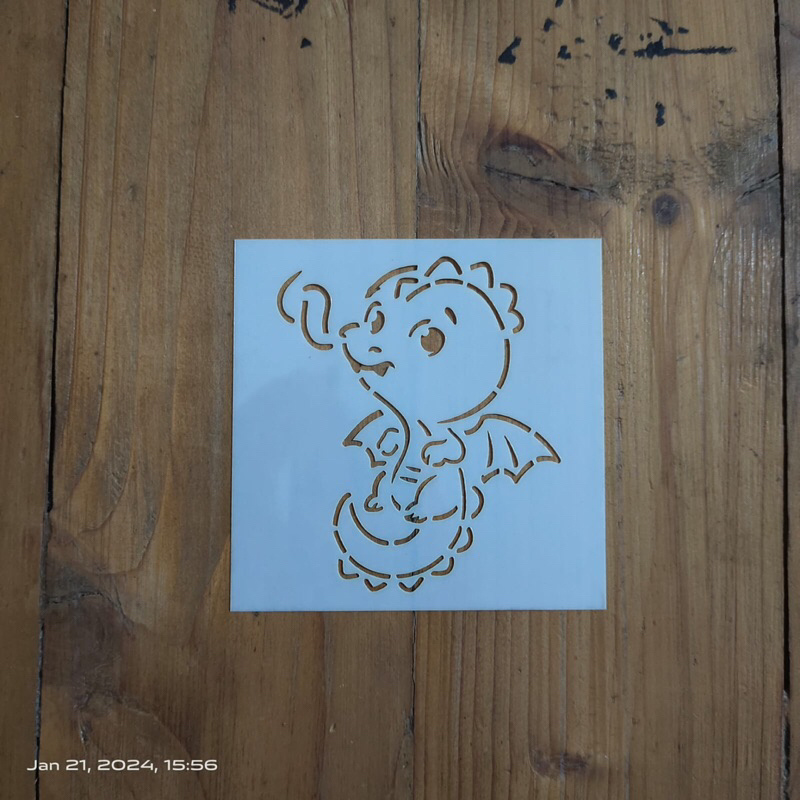 

Stencil Cookies Cute Dragon Naga Lucu Imlek CNY