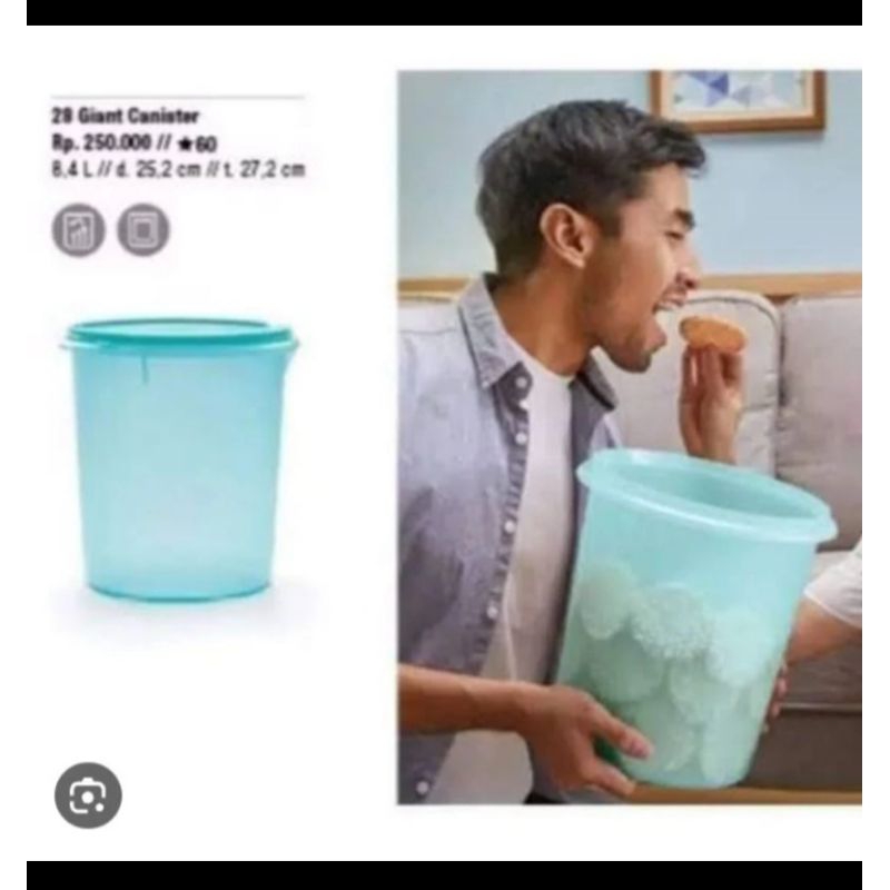 tupperware giant canister tupperware 8,4 L tupperware / toples krupuk tupperware