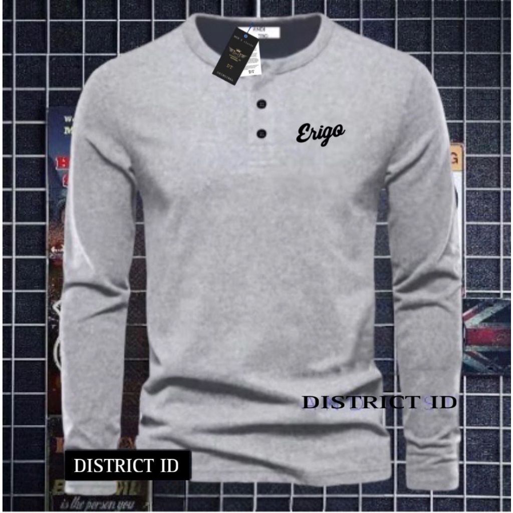 kaos kancing lengan panjang pria/kaos kancing t-shirt murah/kaos kancing pria terlaris/kaos kancing 
