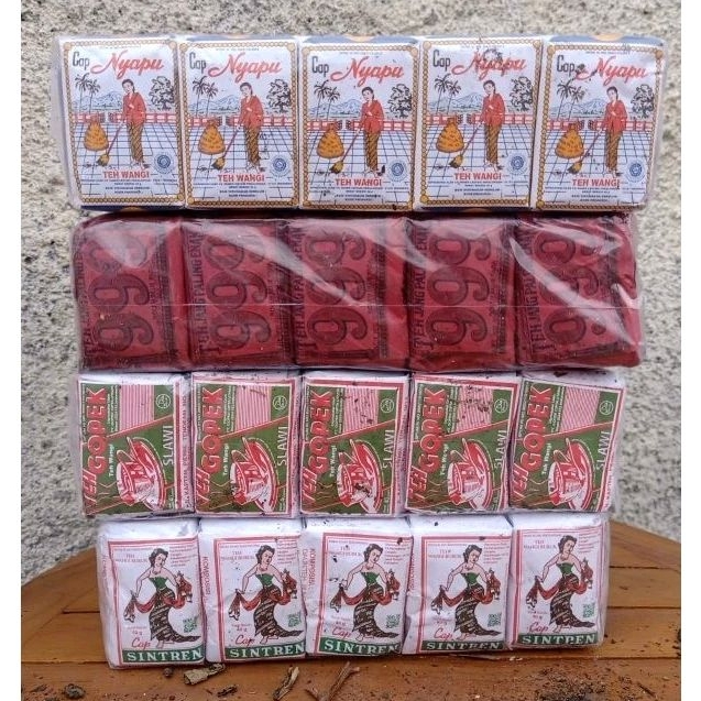 

Paket 4 *SLOP* TEH CAMPUR SOLO Isi (999 Merah, Nyapu Gopek Sintren)
