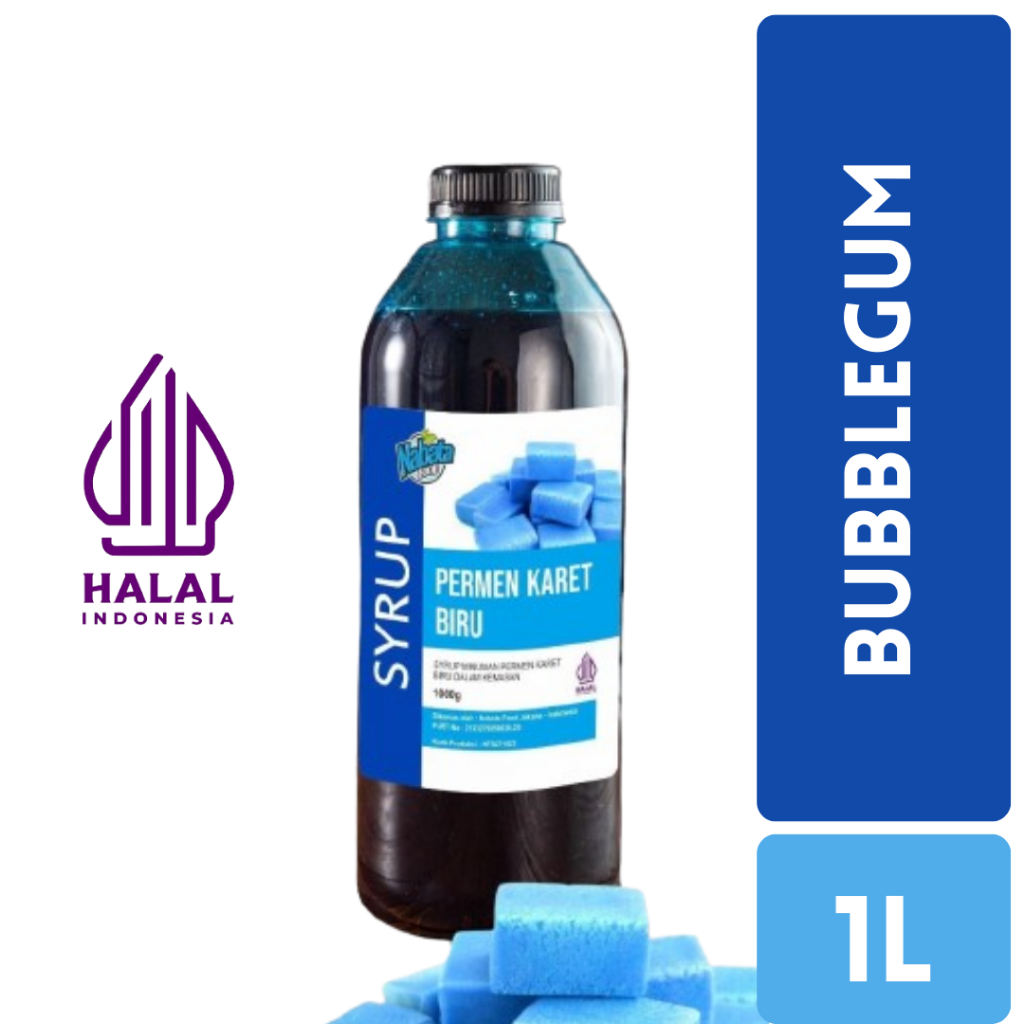 

Sirup Permen Karet Nabata Drink Biru 1 Liter - Syrup Bubble Gum Blue 1000 ML