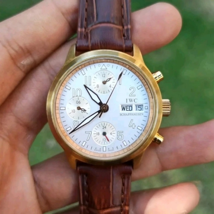Jam second international watch chrono automatic iwc