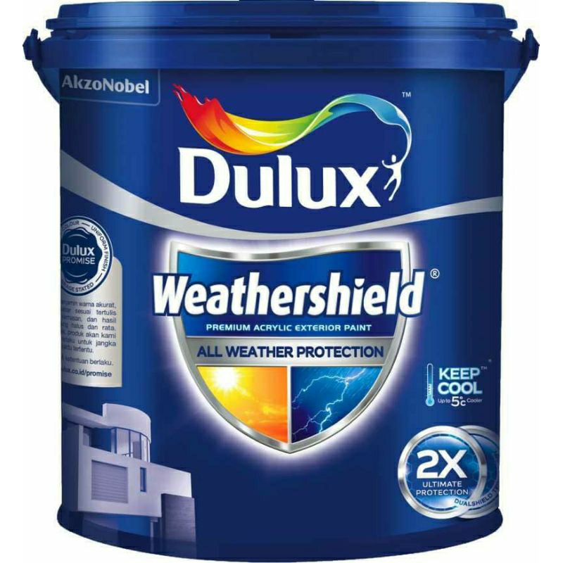 Dulux Weathershield Briliant White 1 Pail/20 Liter GRATIS ONGKIR