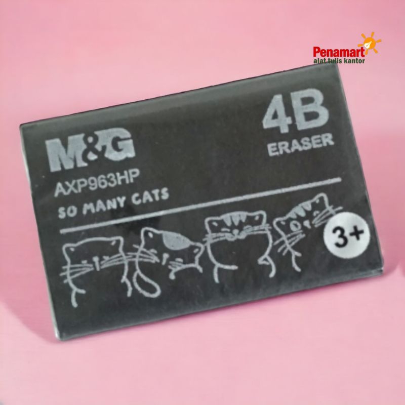 

M&G 4B SOFT BLACK PENCIL ERASER PENGHAPUS HAPUSAN PENSIL HITAM