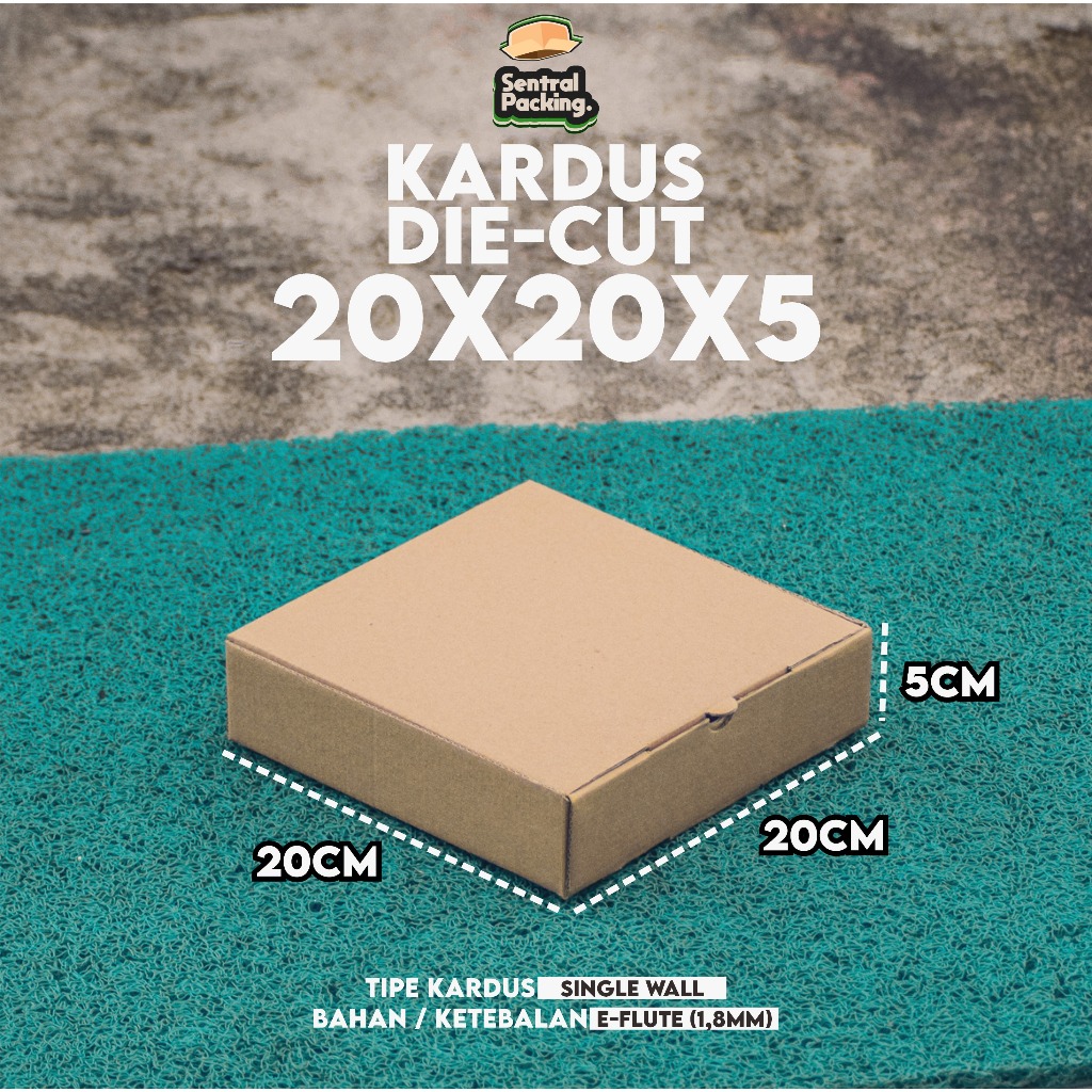 

Kardus Die-Cut Polos / 20x20x5 / Kardus Packaging / Kardus Souvenir / E-Flute (Min 5Pcs)
