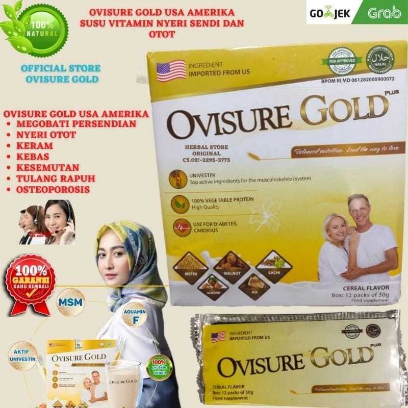 

ovisure gold usa sachet ecer dan box untuk tulang, nyeri sendi dan pengapuran