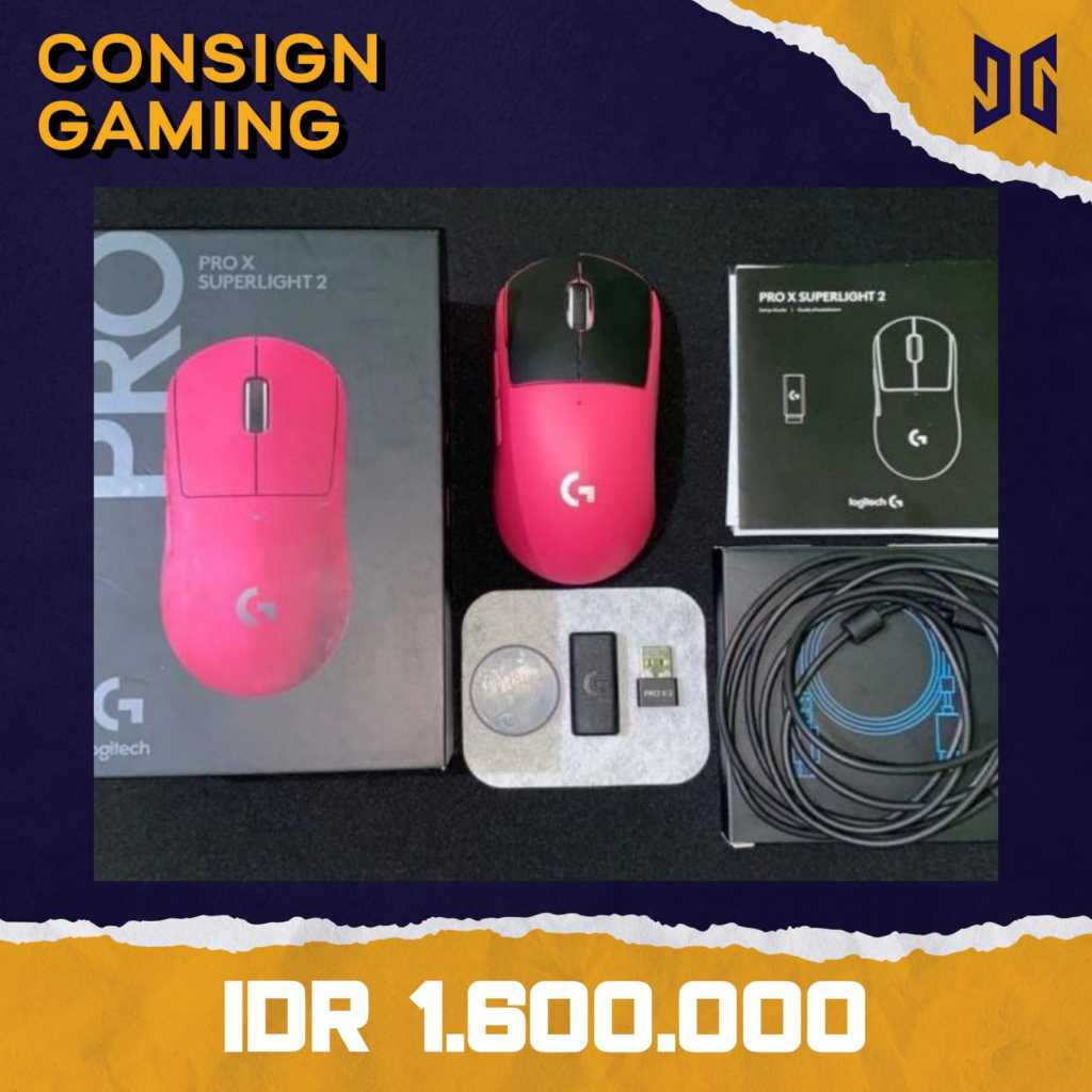 LOGITECH G PRO X SUPERLIGHT 2 WIRELESS - MAGENTA ( CODE : SP500 )