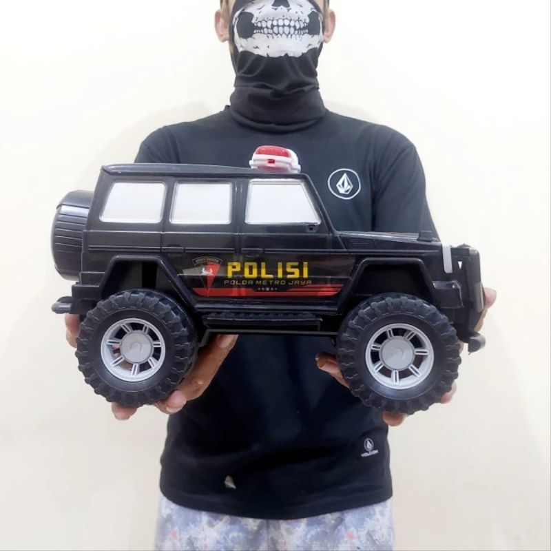 MAINAN MOBIL JEEP POLISI BRIMOB - MINIATUR MOBILAN ANAK LAKI COWOK