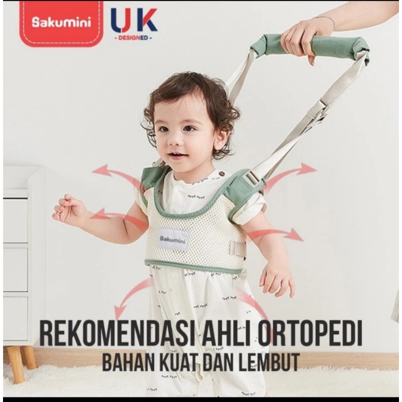 sakumini baby walker assistant belt alat bantu belajar jalan bayi