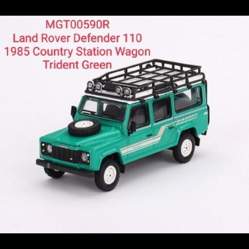 Minigt 1/64 diecast Land Rover Defender 110 1985 Station Wagon