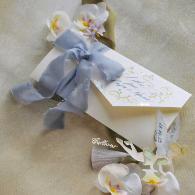 

CALLIGRAPHY Folded LETTER greeting card kartu ucapan natal birthday card handwritten Idul fitri kartu ucapan hampers lebaran