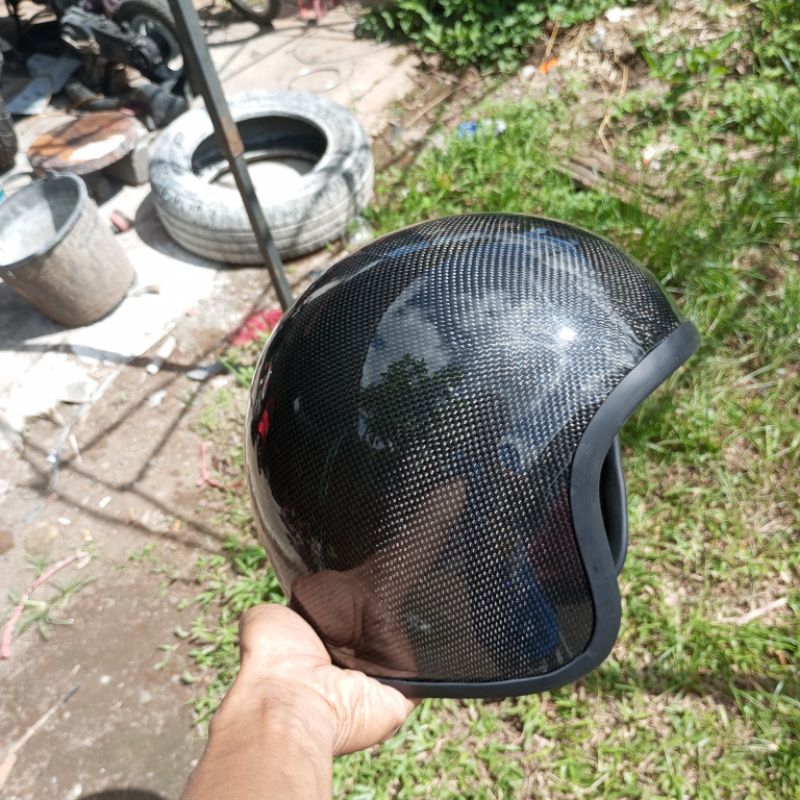 Helm slim head Carbon kevlar