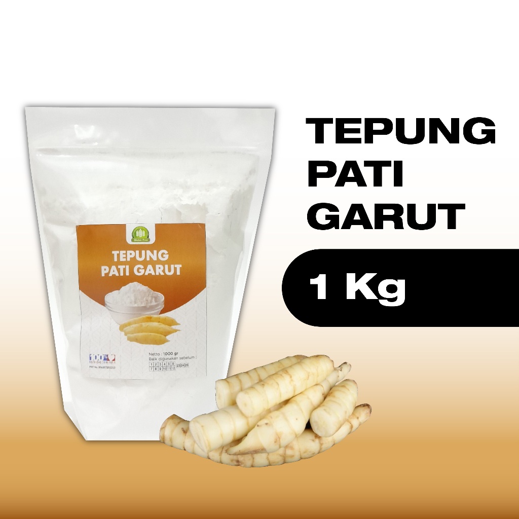 

Tepung Pati Garut Asli / Pati Irut/ Tepung Angkrik Umbi Garut Obat Asam Lambung 1000 gr