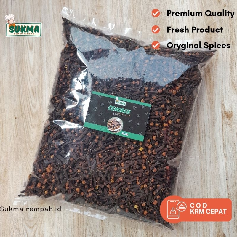 Dried Cloves Cengkeh Rempah Kering Asli 1kg-500gr Super Grade A Premium Quality / JSR Rempah Herbal 