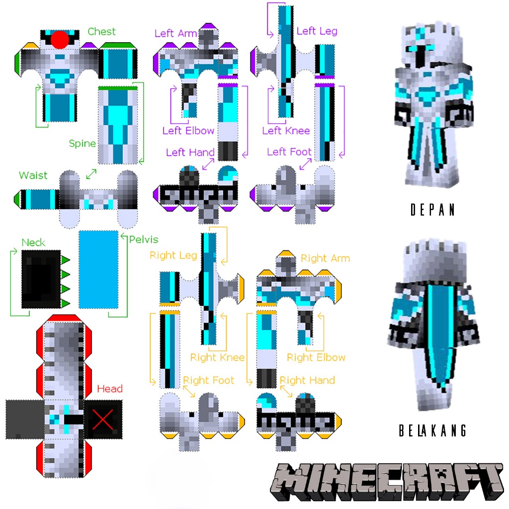 Papercraft Karakter FROST DIAMOND | Kreativitas anak