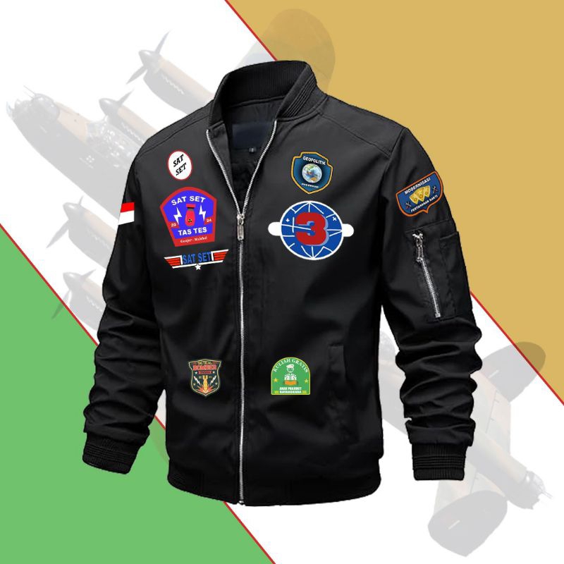 Jacket Black Elegant Top GUN Sat set Capres 3