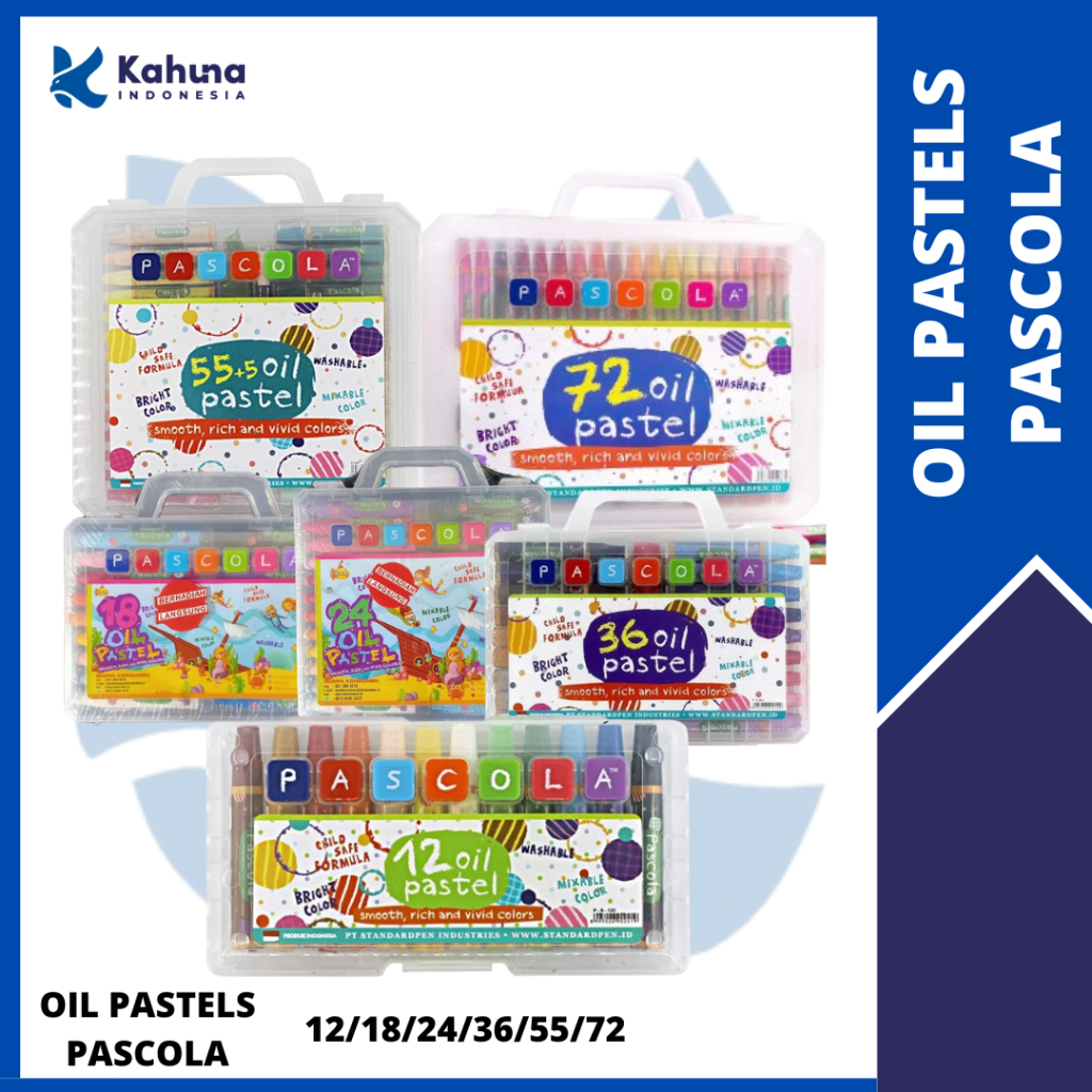 

KRAYON / CRAYON OIL PASTELS PASCOLA BANDED 12/18/-72 WARNA