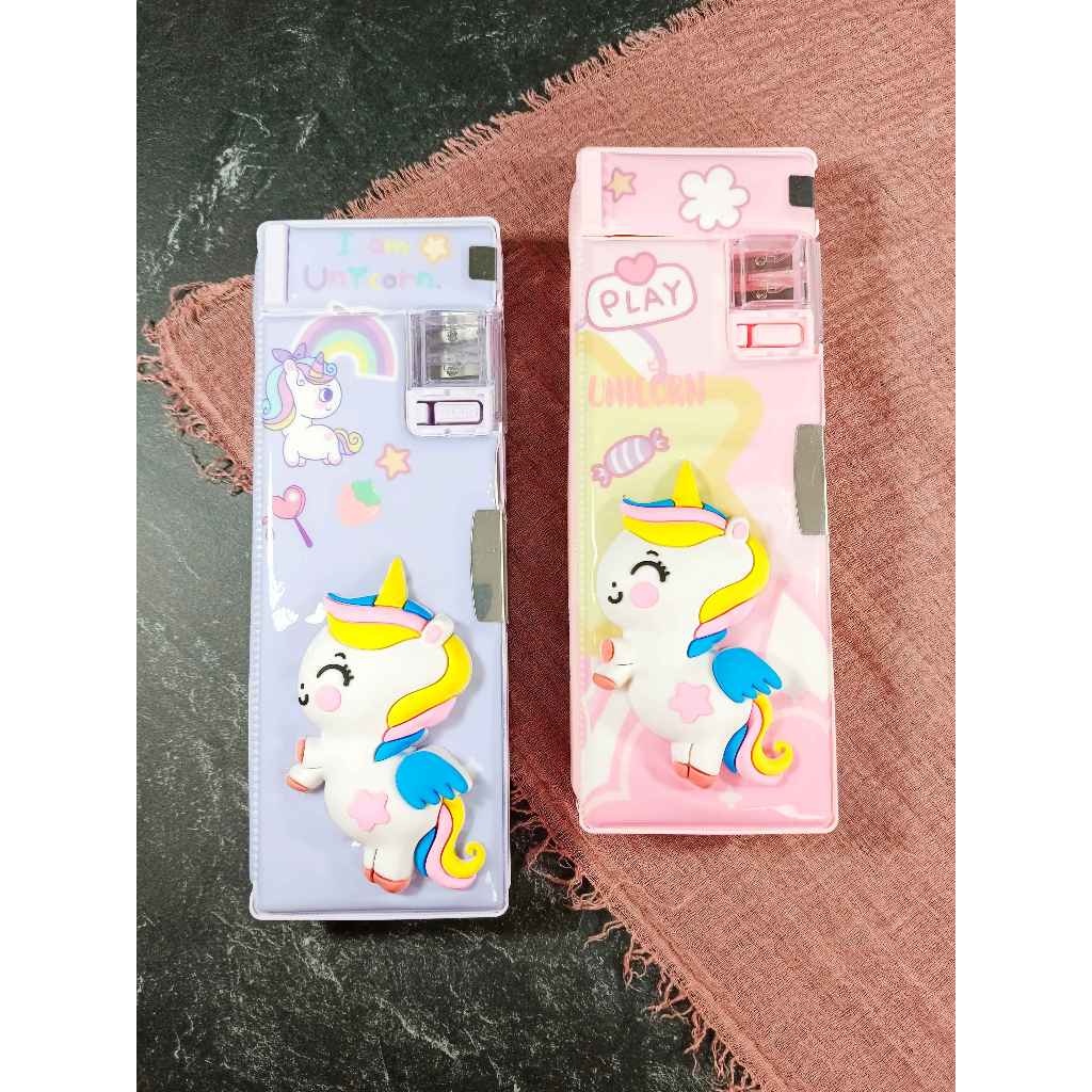 

(PCS) KOTAK PENSIL MAGNET XPM 551-7 UNICORN / KOTAK PENSIL