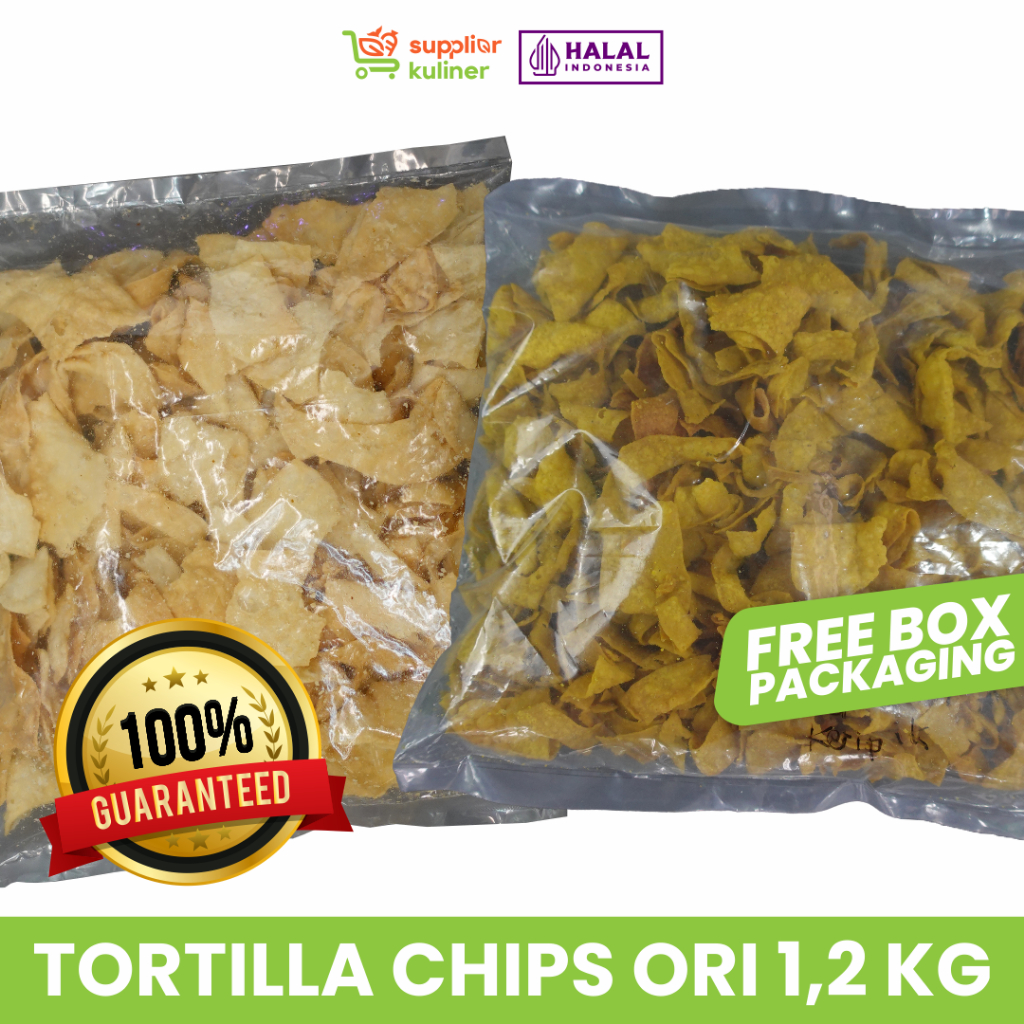 

TORTILLA CHIPS RASA / TORTILLA KERIPIK JAGUNG 1,2 KG