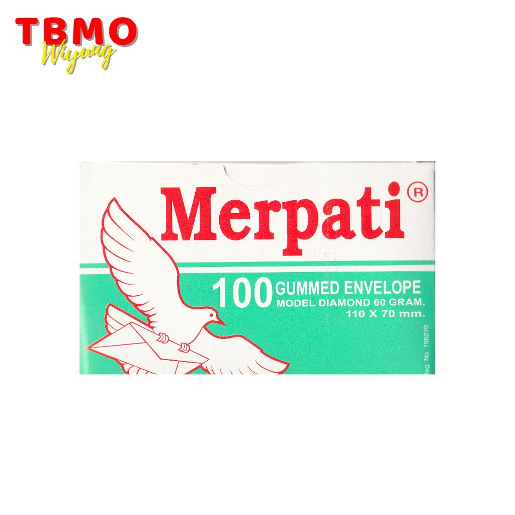 

TBMO Amplop Merpati Visit Polos 60gsm Gummed Isi 100 Lembar