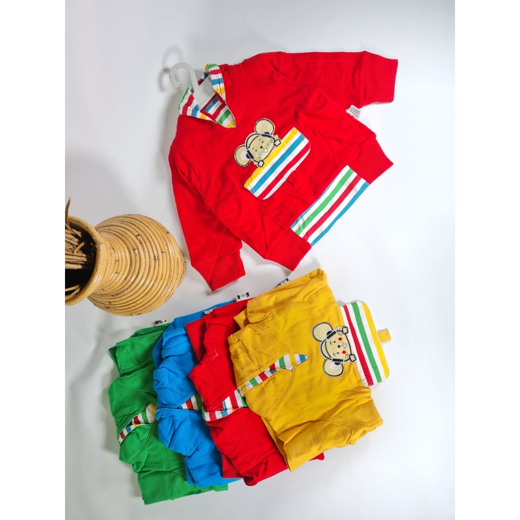 Jaket Anak Motif Jerry Mouse + Topi / UK S / Jaket bayi / Jaket Anak