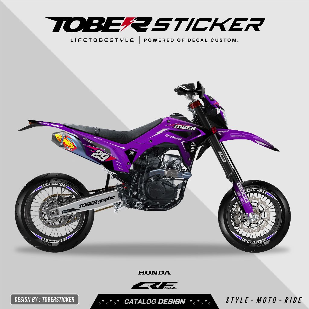 DECAL CRF SUPERMOTO