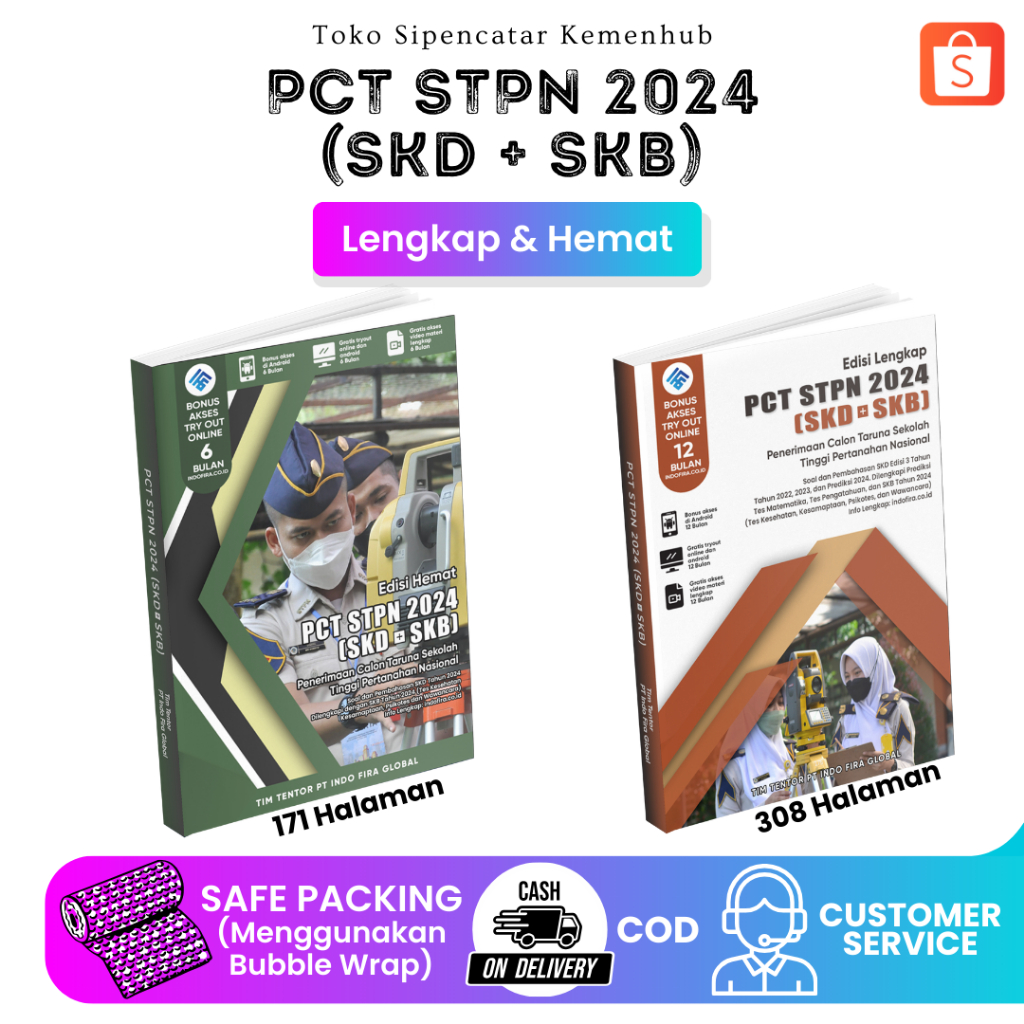 Terbaru Buku PCT STPN 2024 [SKD + SKB] (Edisi Lengkap & Edisi Hemat + Sesuai Dengan Kisi-kisi Terbar