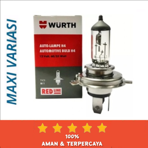 Lampu H4 WURTH 12V 60/55
