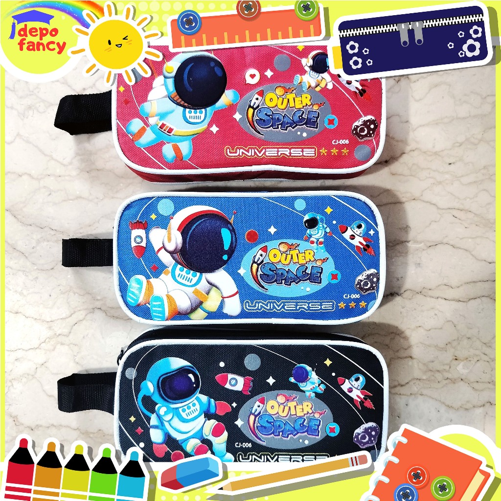 

Kotak Pensil 1 Resleting CJ-006 / Pencil Case / Tempat Pensil / Tepak Pensil / Boks Pensil / Box Pen