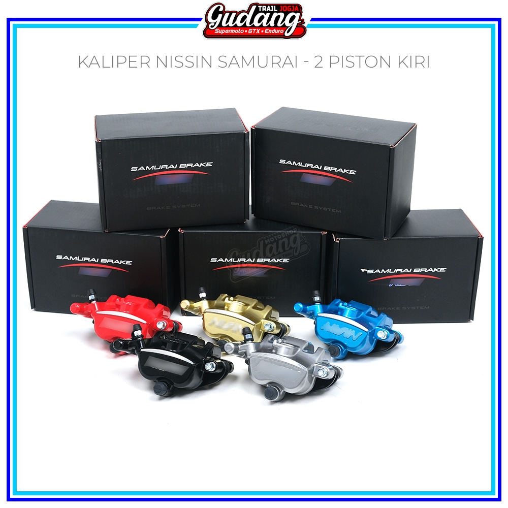 Kaliper Brake 2 Piston Rem Kanan Kiri Pala Babi Motor RX King Jupiter Ninja Satria Fu Mio J Mio Smil