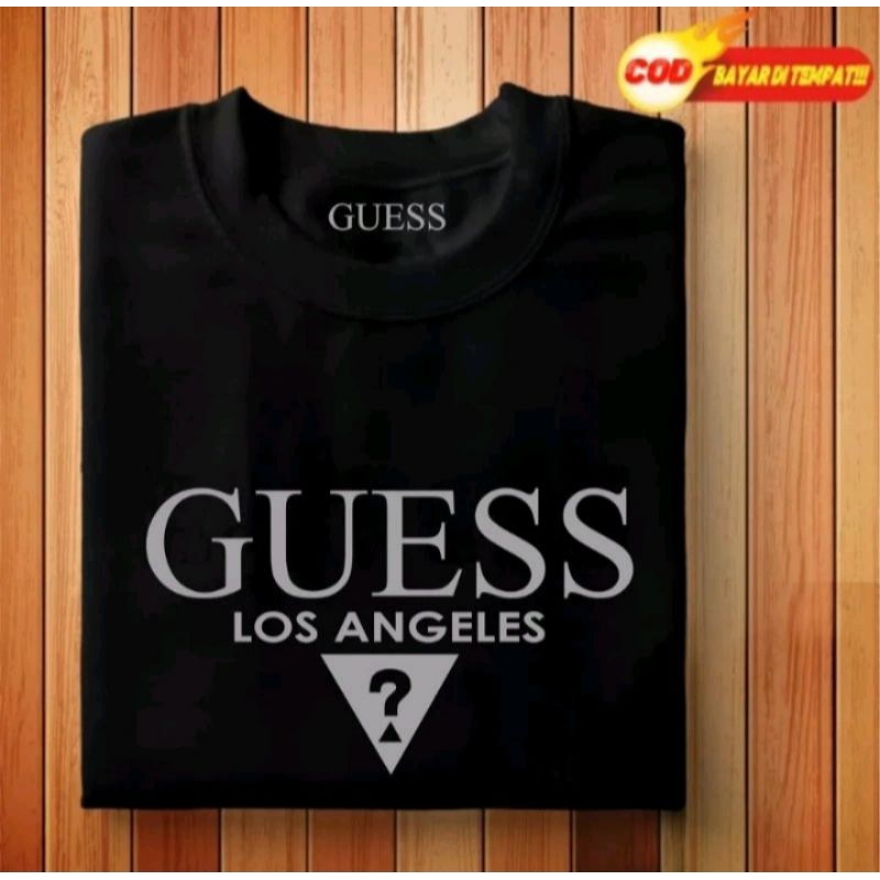 kaos Guess/kaos branded pria/bahan cotton 30s/kaos kualitas import/kaos pria lengan pendek/100% kaos