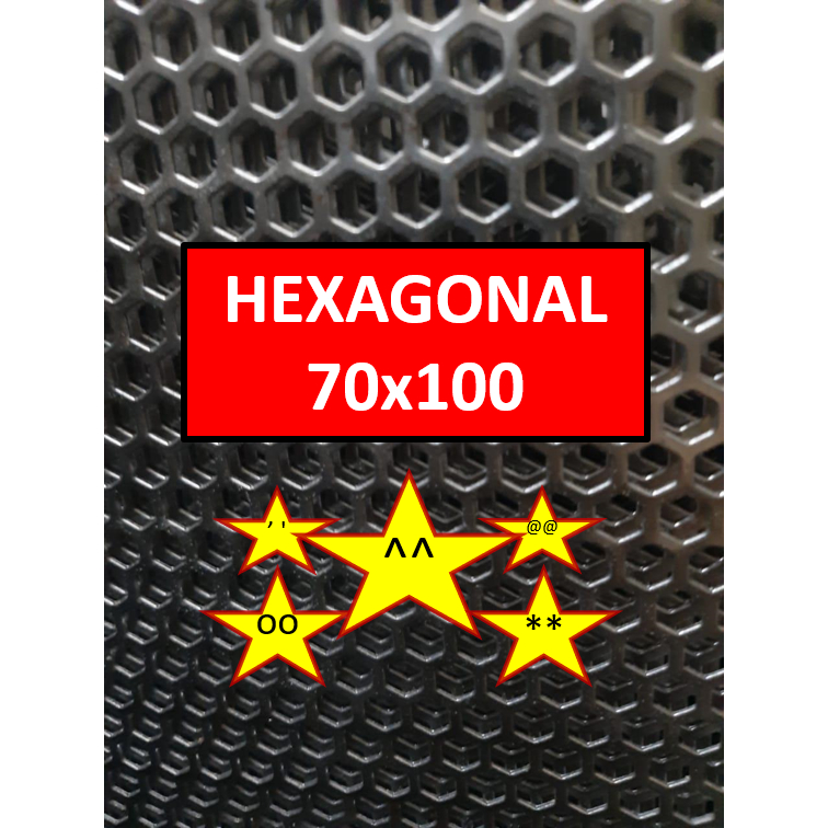 Plat Ram Speaker - 70x100 - Hexagonal - Ram Grill Box Sound - Grill Speaker
