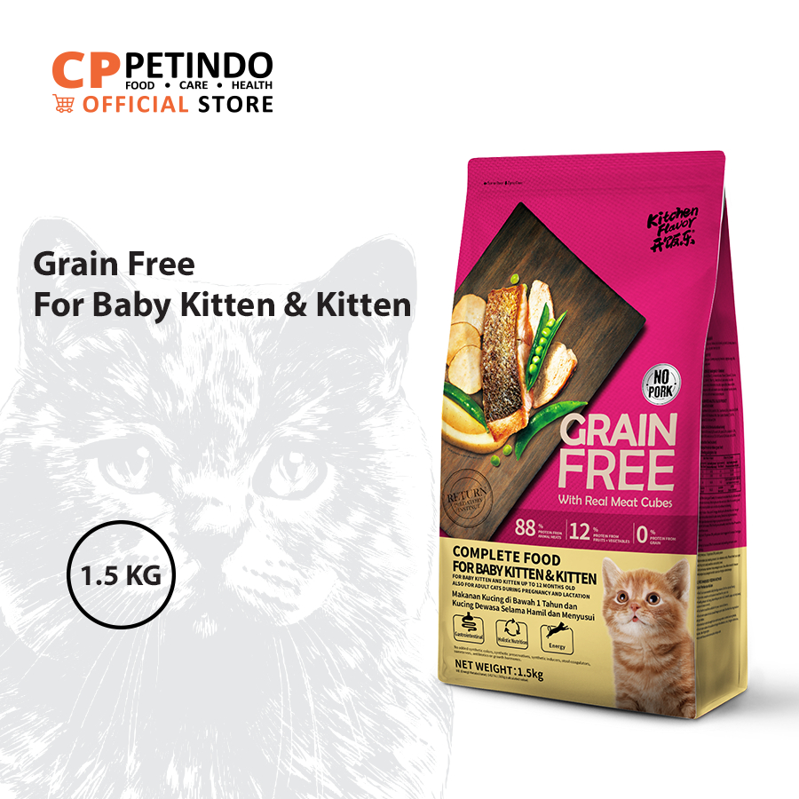 CPPETINDO Kitchen Flavor Grain Free Baby Cat & Kitten Food - 1,5 Kg