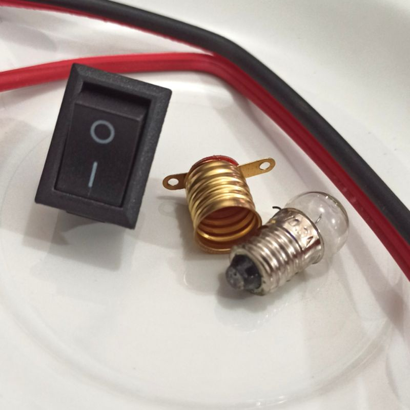 

Dop DC 2,5v 3A - dop senter - fiting dop senter - saklar mini 2kaki