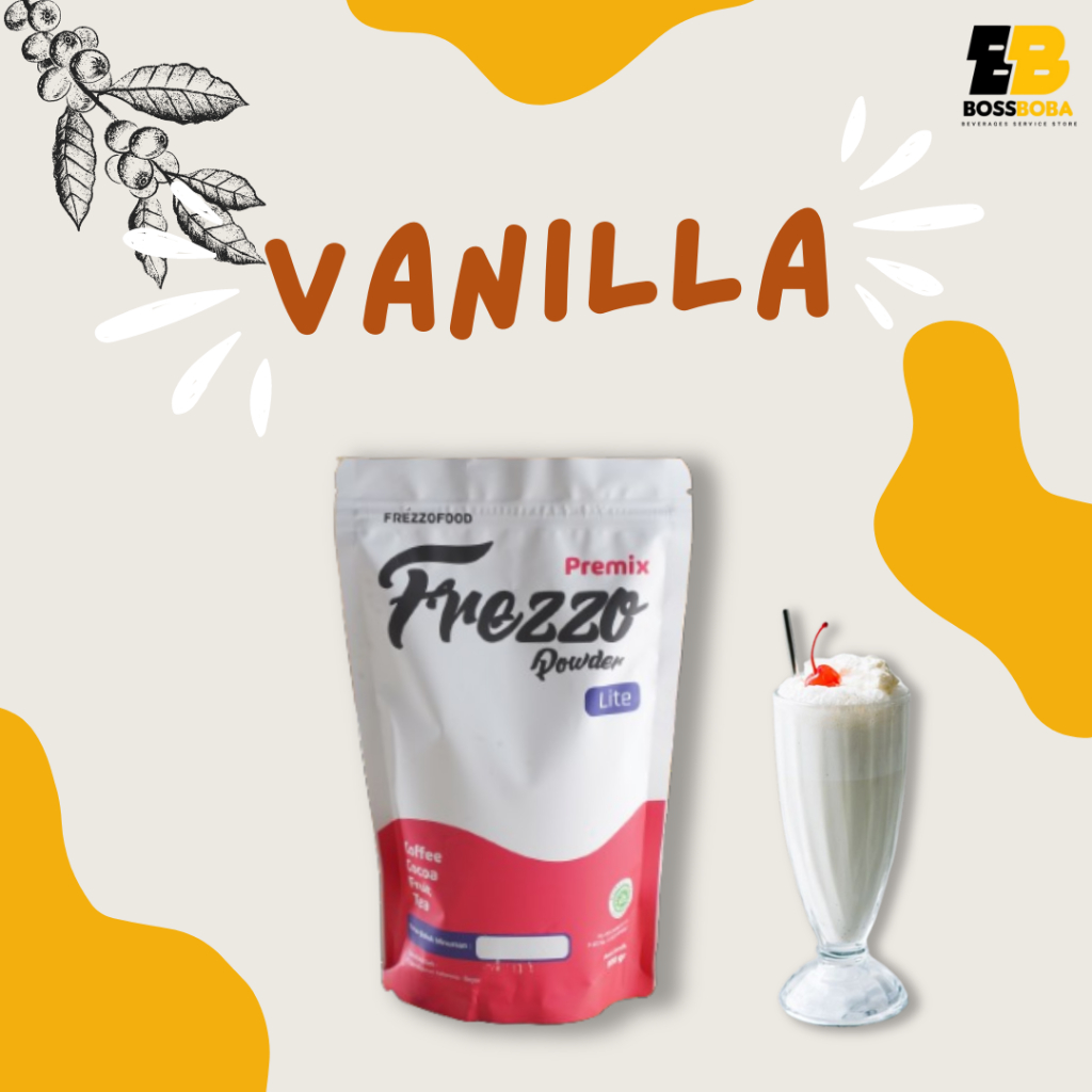 

Bubuk Minuman Rasa Vanilla Original Premix Frezzo Powder Lite 500Gr/Minuman Kekinian Murah/Bossboba