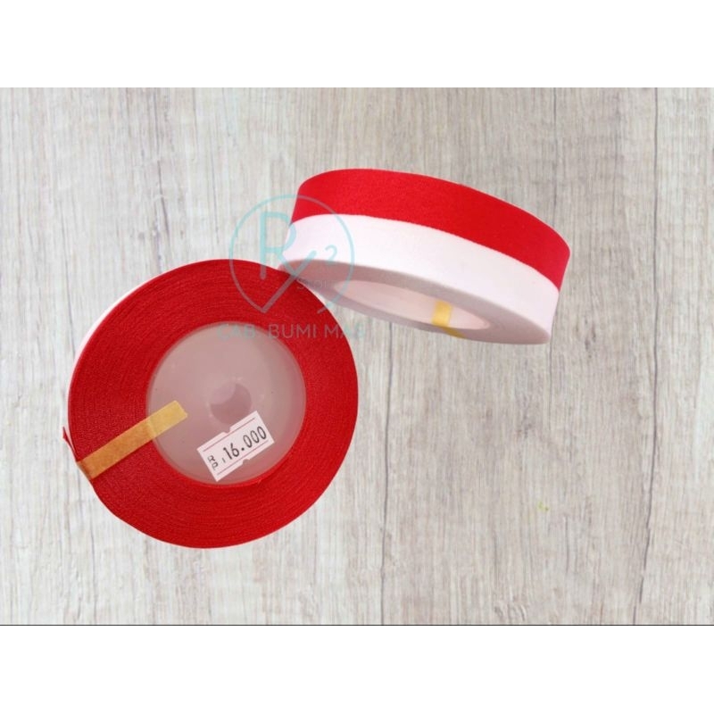 

(1 PCS) PITA KAIN MERAH PUTIH 25MM