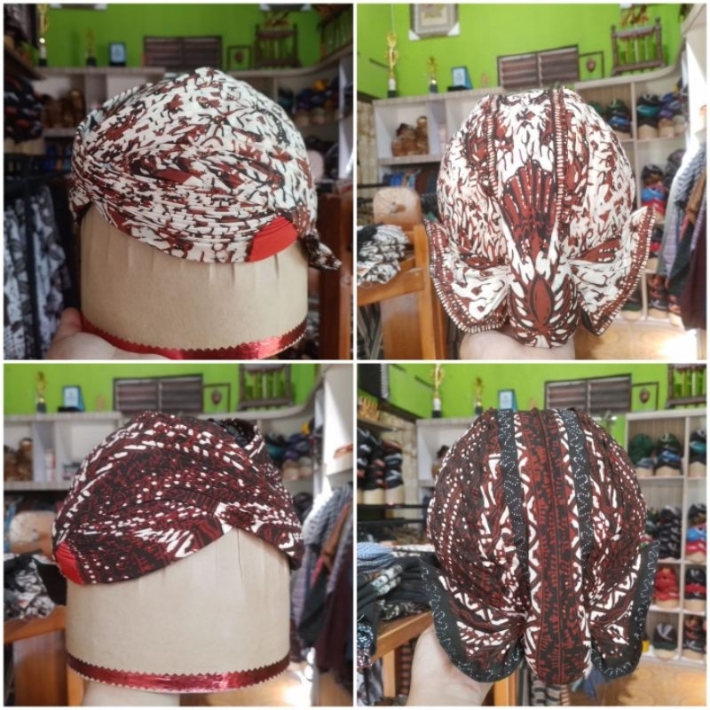 Blangkon jogja full batik bahan premium