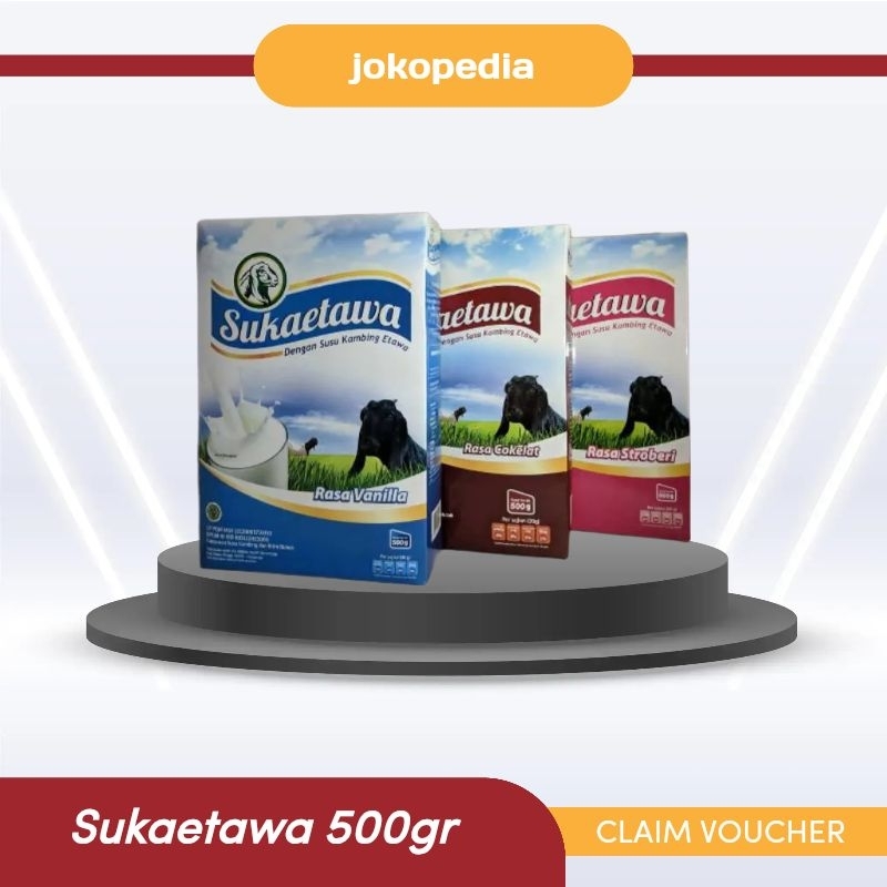 

Sukaetawa 500gr Coklat , Vanila , Stroberi