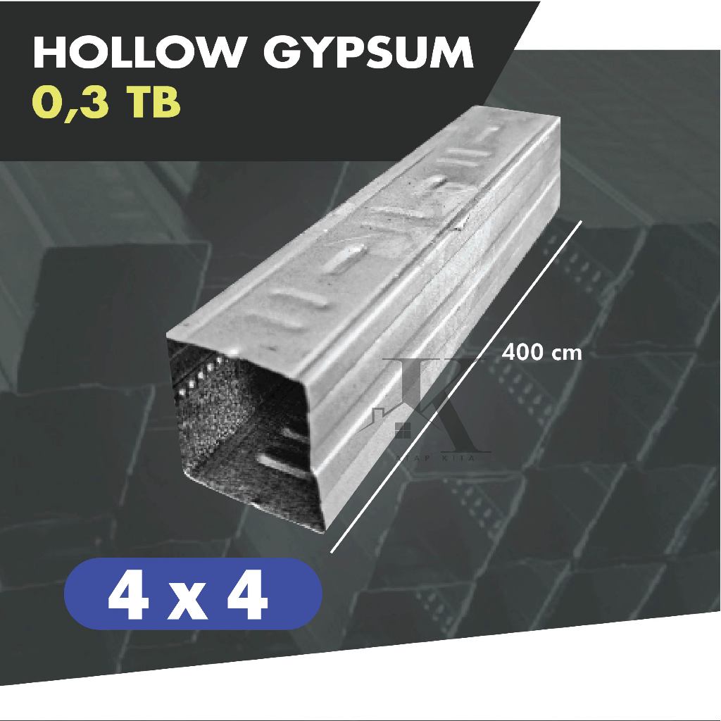 Hollow 4x4 / Holo 0,3 mm TB / Rangka Hollow / Holo Galvalum Profil