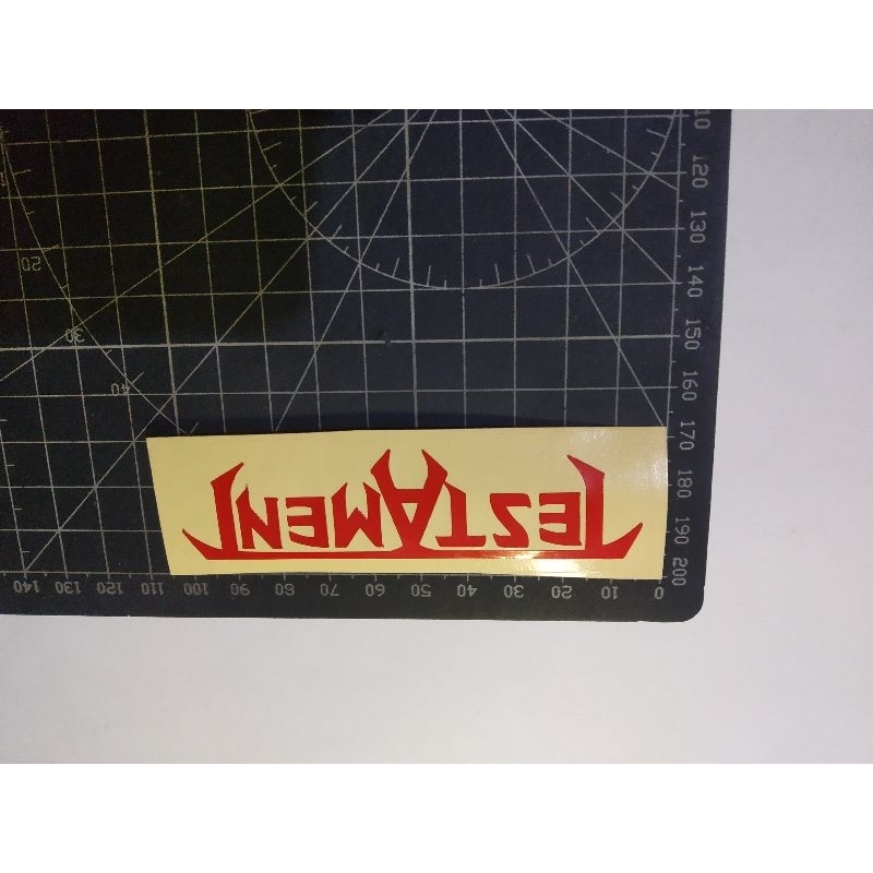 

cutting stiker testament