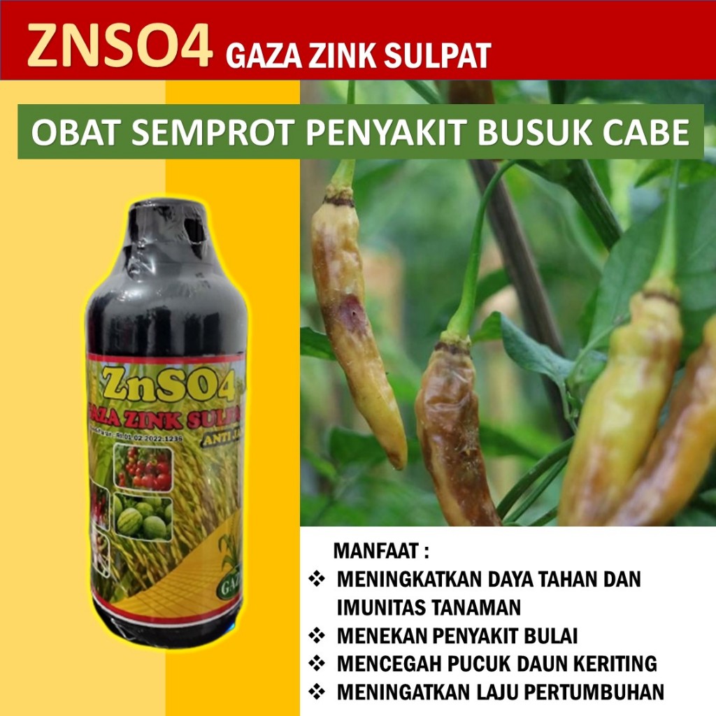 gaza zink 500 ml obat cabe biar buah lebat - obat cabe busuk dan perontok - obat cabe daun keriting 