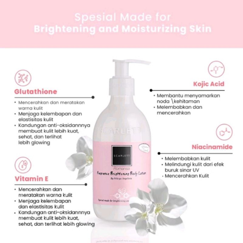 SCARLET WHITENING HAND BODY LOTION