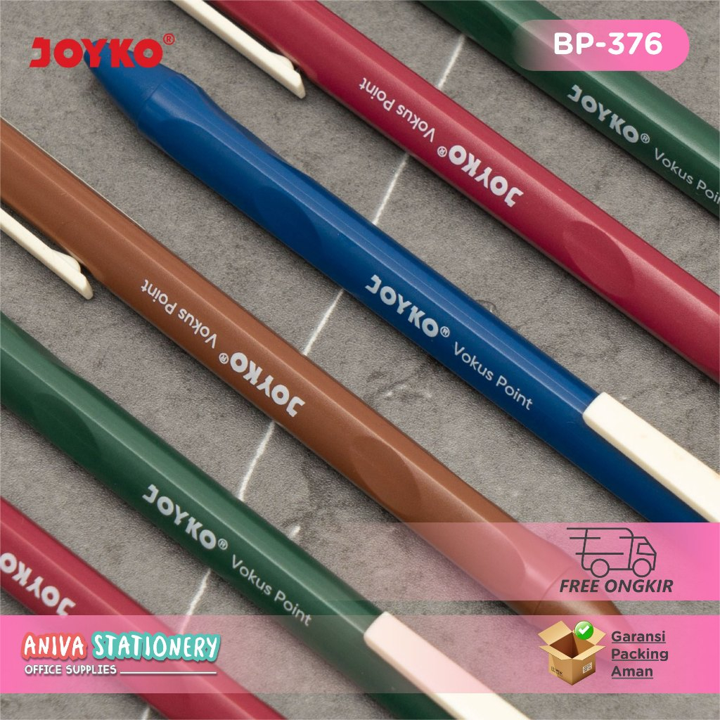 

JOYKO BP-376 VOKUS POINT BALL PEN 0.7 mm BALLPOINT PULPEN NON GEL