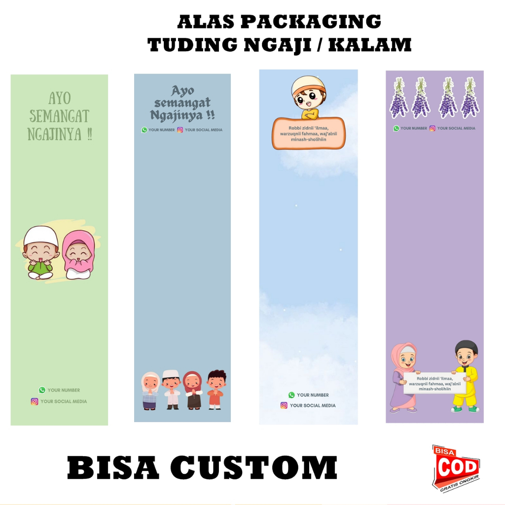 

FREE PLASTIK ALAS PACKAGING ALAS TUDING NGAJI / ALAS STIK KALAM