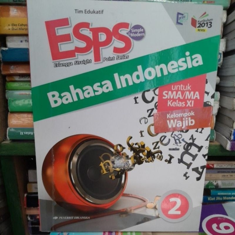 Buku Esps Bahasa indonesia kelas 2/11/XI sma revisi